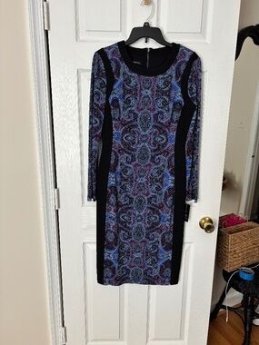 INC International Concepts Women's Knee Length Colorful Dress